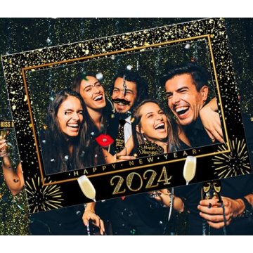 JeVenis 2024 Happy New Year Party Props for Fun Celebrations