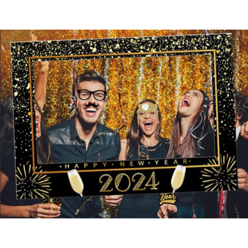 JeVenis 2024 Happy New Year Party Props for Fun Celebrations