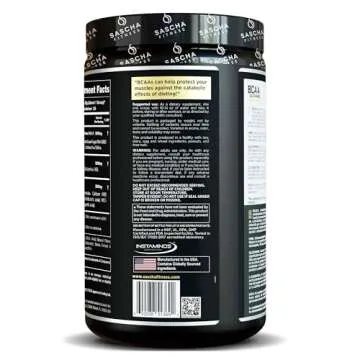 SASCHA FITNESS BCAA 4:1:1 + Glutamine, HMB, L-Carnitine, HICA | Powerful and Instant Powder Blend wi...