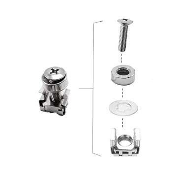 Wang-Data M6 Cage Nuts & Screws for Server Cabinets