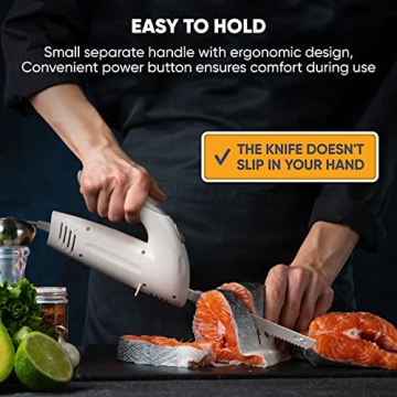 HOMAIDER Electric Knife for Carving Meat, Bread & More