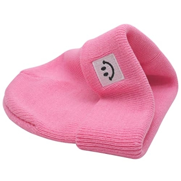 55cube Baby Beanie Pink Super Soft Warm Winter Hat
