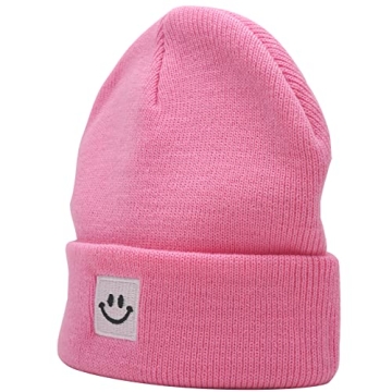 55cube Baby Beanie Pink Super Soft Warm Winter Hat