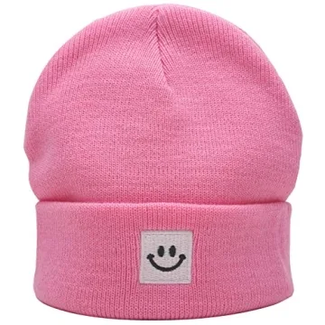 55cube Baby Beanie Pink Super Soft Warm Winter Hat