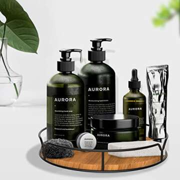 Lazy Susan Turntable Organizer with Anti-Slip Mat for Cabinet Pantry Kitchen Countertop Refrigerator...