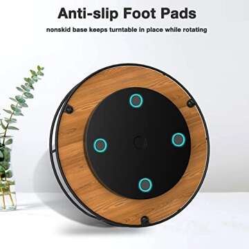 Stylish 10" Lazy Susan Turntable Organizer for Home