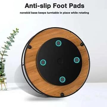 Stylish 10" Lazy Susan Turntable Organizer for Home