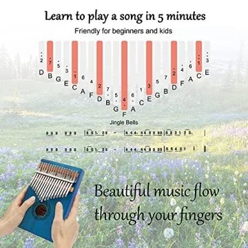 YUNDIE 17 Keys Kalimba Thumb Piano for Beginners
