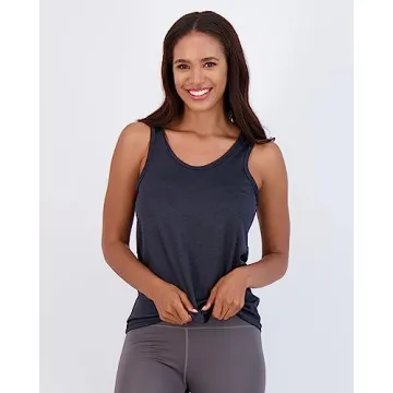 Real Essentials Women's Quick Dry-Fit Tank Tops - 5 Pack Activewear