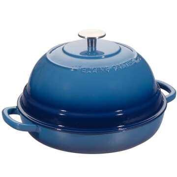 EDGING CASTING 6 Quart Enameled Cast Iron Dutch Oven