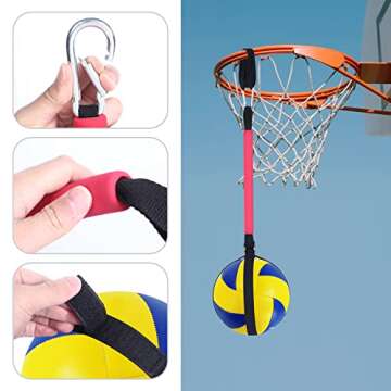 Volleyball Spike Training System: Great Trainer for Arm Speed & Spiking Power (Black)