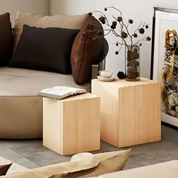Stylish COZAYH Tree Stump End Tables – Perfect Storage