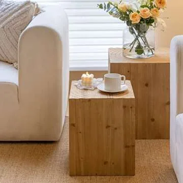 Stylish COZAYH Tree Stump End Tables – Perfect Storage