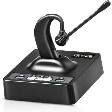 Leitner LH380 Wireless 3-in-1 Headset for Work with Mic
