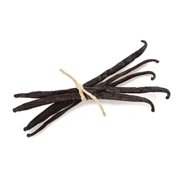 5 Organic Madagascar Vanilla Beans for Baking & Extract