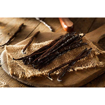 5 Organic Madagascar Vanilla Beans for Baking & Extract