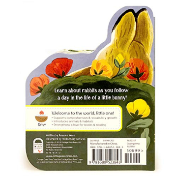 A Little Bunny Children's Animal Shaped Board Book