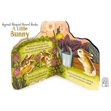 A Little Bunny Children's Animal Shaped Board Book