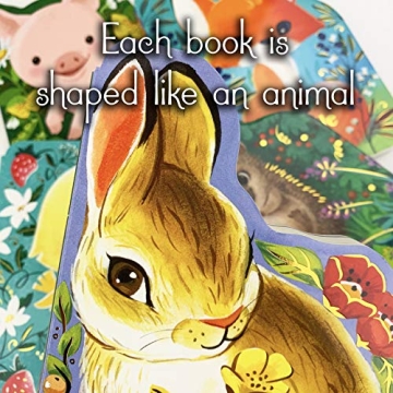 A Little Bunny Children's Animal Shaped Board Book