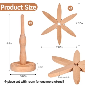 Charming Tree Shape Wooden Trivet Set for Hot Dishes