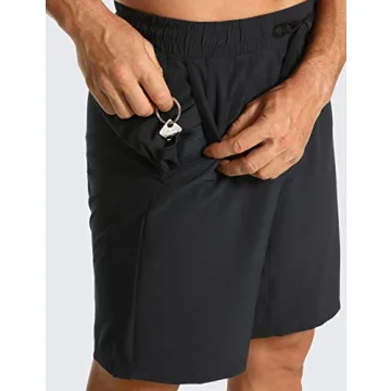 CRZ YOGA Men's Workout Shorts - 9'' Quick Dry Athletic Gym Wear