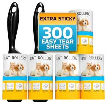 Lint Rollers for Pet Hair, Sticky Remover for Couch, Clothes Furniture and Carpet. Dog Hair Remover ...