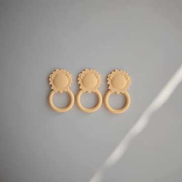 Mushie Silicone Baby Teether Toy for Sensory Development