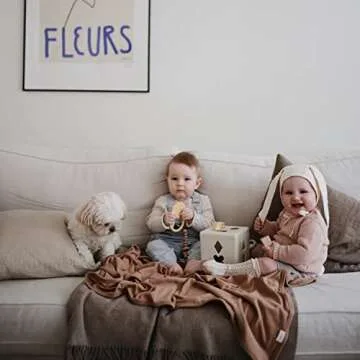 Mushie Silicone Baby Teether Toy for Sensory Development