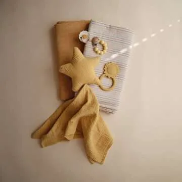 Mushie Silicone Baby Teether Toy for Sensory Development