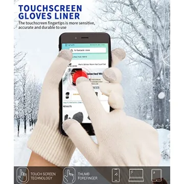 FZ FANTASTIC ZONE Women's Winter Touchscreen Gloves