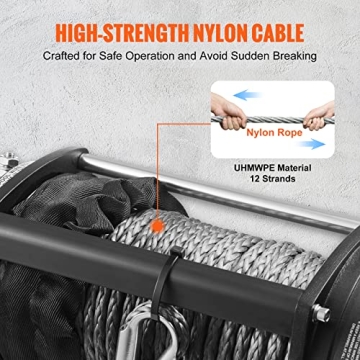 VEVOR Electric Winch 13000lb Load Powerful Wireless Control