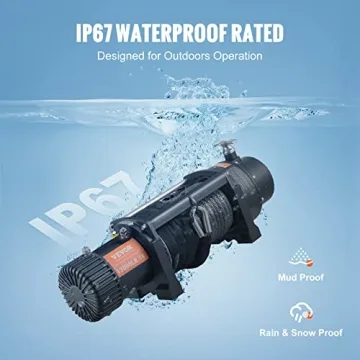 VEVOR Electric Winch 13000lb Load Powerful Wireless Control