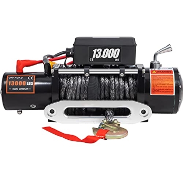 VEVOR Electric Winch 13000lb Load Powerful Wireless Control