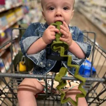 Busy Baby Toy Bungee - Dishwasher Safe Silicone Tether