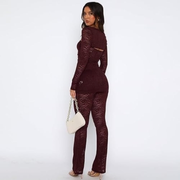 Molilove Sexy Lace Clubwear Set for Trendy Women