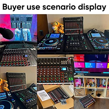 8 Channel FULODE CT-80S Audio Mixer with Bluetooth