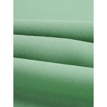 Floerns Women's Letter Graphic Print Long Sleeve Drawstring Hoodie Sweatshirt A Mint Green L