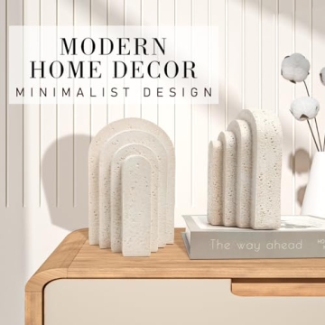 Stylish Heavy Duty Book Ends for Book Lovers and Decor