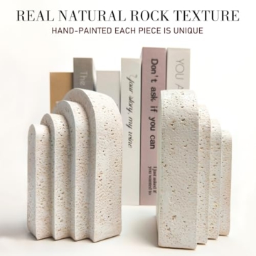 Stylish Heavy Duty Book Ends for Book Lovers and Decor