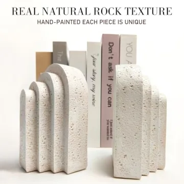 Stylish Heavy Duty Book Ends for Book Lovers and Decor