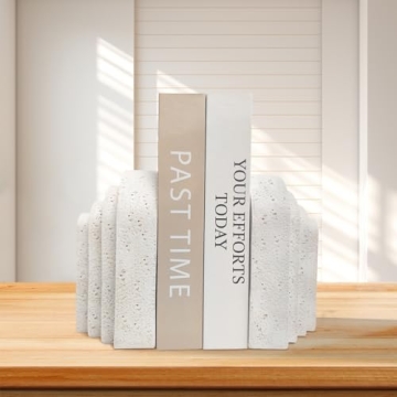 Stylish Heavy Duty Book Ends for Book Lovers and Decor