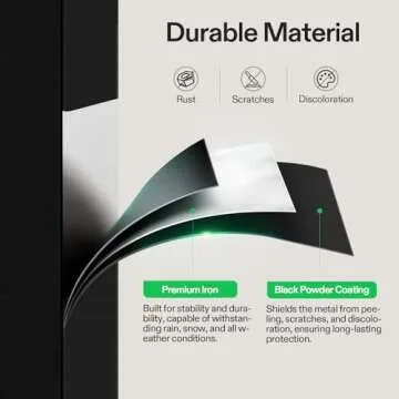 VIVOSUN Outdoor Handrail - Durable & Adjustable Stair Railing