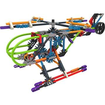 K'nex Intermediate 60 Model Building Set - 395 Parts - Ages 7 & Up - Creative Building Toy, Multicolor, includes K'NEX Parts and Pieces, Instruction Booklet, Medium
