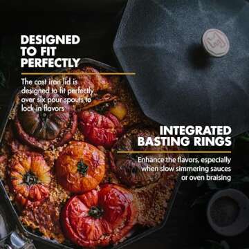 FINEX 8" Cast Iron Skillet Lid – Perfect for All Cooktops