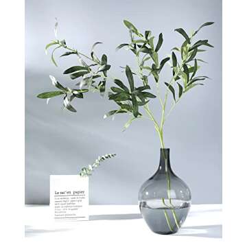 IYTBILQ Large Clear Glass Vase for Stylish Decor