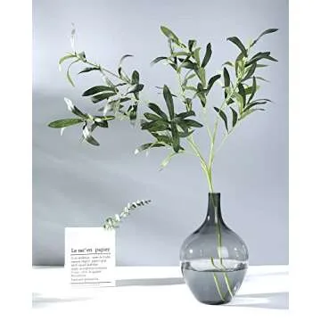 IYTBILQ Large Clear Glass Vase for Stylish Decor