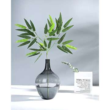 IYTBILQ Large Clear Glass Vase for Stylish Decor