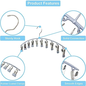 Space-Saving Legging Organizer with Clips for All Clothes