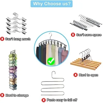 Space-Saving Legging Organizer with Clips for All Clothes