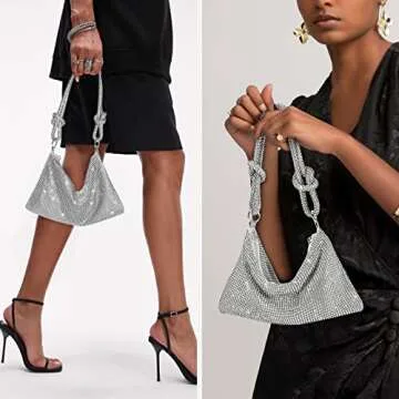 Chic Sparkly Rhinestone Evening Handbag for Women
